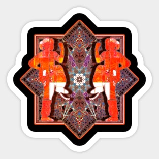 Orange Tai Chi Practice Sticker